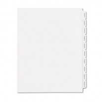 90000 SERIES LEGAL EXHIBIT INDEX DIVIDERS, SIDE CUT, LABEL EXHIBIT 1-25