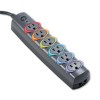SMARTSOCKETS COLOR-CODED STRIP SURGE PROTECTOR, 6 OUTLETS, 6FT CRD