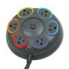 SMARTSOCKETS COLOR-CODED TBLTOP SURGE PROTECTOR, 6 OUTLETS, 16FT CORD