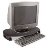 CRT/LCD STAND WITH KEYBOARD STORAGE, 23 X 13 1/4 X 3, BLACK