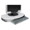 CRT/LCD STAND WITH KEYBOARD STORAGE, 23 X 13 1/4 X 3, GRAY