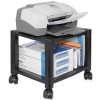 MOBILE PRINTER STAND, 2-SHELF, 17W X 13-1/4D X 11-7/8H, BLACK