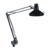 THREE-WAY INCANDESCENT/FLUORESCENT CLAMP-ON LAMP, 40 INCH REACH, BLACK