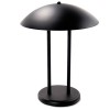 TWO-POLE DOME INCANDESCENT DESK/TABLE LAMP, MATTE BLACK, 16-1/4 INCHES HIGH