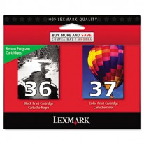 18C2229 (36; 37) INK, 175 PAGE-YIELD, 2/PACK, BLACK; COLOR