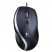 M500 CORDED MOUSE, THREE-BUTTON/SCROLL, BLACK/SILVER