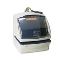 5000E PLUS ELECTRONIC TIME RECORDER/DOCUMENT STAMP/NUMBERING MACHINE, COOL GRAY