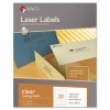 MATTE CLEAR LASER LABELS, 1 X 4 1/4, 1000/BOX