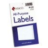MULTIPURPOSE SELF-ADHESIVE REMOVABLE LABELS, 1 1/2 X 3, WHITE, 160/PACK