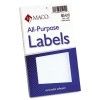 MULTIPURPOSE SELF-ADHESIVE REMOVABLE LABELS, 3/8 X 5/8, WHITE, 1000/PACK
