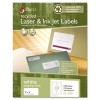 RECYCLED LASER AND INKJET LABELS, 8-1/2 X 11, WHITE, 100/BOX