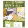 RECYCLED LASER/INKJET BUSINESS CARDS, IVORY, 2 X 3 1/2, 250/BOX