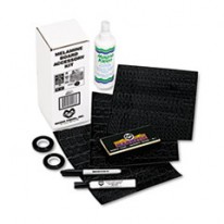 MELAMINE BOARD ACCESSORY KIT, SELF ADHESIVE, BLACK