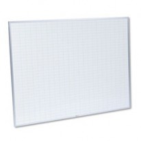 PLANNING BOARD, 1 X 2 GRID, PORCELAIN-ON-STEEL, 48 X 36, BLUE/WHITE