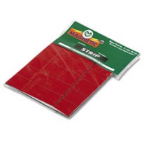 MAGNETIC WRITE-ON/WIPE-OFF PRE-CUT STRIPS, 2 X 7/8, RED, 25/PACK