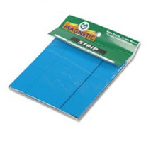 MAGNETIC WRITE-ON/WIPE-OFF PRE-CUT STRIPS 2 X 7/8, BLUE, 25/PACK