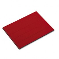 MAGNETIC WRITE-ON/WIPE-OFF PRE-CUT STRIPS 6 X 7/8, RED, 25/PACK