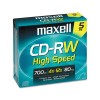 CD-RW DISCS, 700MB/80MIN, 12X, W/JEWEL CASES, GOLD, 5/PACK