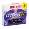 DVD+RW DISCS, 4.7GB, 4X, W/JEWEL CASES, SILVER, 3/PACK