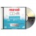 CD-R DISCS, 700MB/80MIN, 48X, W/SLIM JEWEL CASES, SILVER, 10/PACK