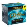 CD-R DISCS, 700MB/80MIN, 40X, W/JEWEL CASES, GOLD, 10/PACK