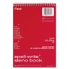 SPELL-WRITE STENO BOOK, GREGG RULE, 6 X 9, WHITE, 80 SHEETS/PAD