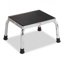 ECONOMICAL FOOT STOOL, RUBBER TIPPED FEET, STAINLESS STEEL