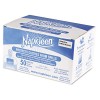NAPKLEEN DISPOSABLE BIBS, 2-PLY TISSUE, 1-PLY POLY, 13 X 18, LIGHT BLUE, 50/BOX