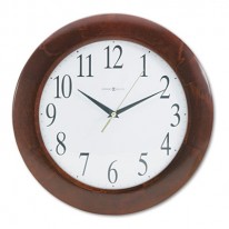 CORPORATE WALL CLOCK, 12-3/4IN, CHERRY