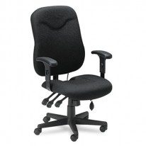 COMFORT SERIES EXECUTIVE POSTURE CHAIR, BLACK FABRIC