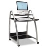 EASTWINDS ARCH COMPUTER CART, 31 1/2W X 34 1/2D X 37H, ANTHRACITE