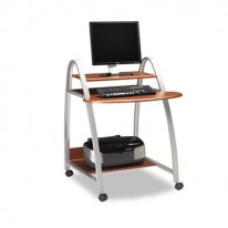 EASTWINDS ARCH COMPUTER CART, 31 1/2W X 34 1/2D X 37H, MEDIUM CHERRY