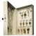 HOOK-STYLE KEY CABINET, 28-KEY, STEEL, PUTTY, 7-3/4