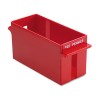 PORTA-COUNT SYSTEM EXTRA-CAPACITY ROLLED COIN PLASTIC STORAGE TRAY, RED