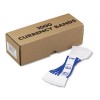SELF-ADHESIVE CURRENCY STRAPS, BLUE, $100 IN DOLLAR BILLS, 1000 BANDS/BOX