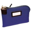 SEVEN-PIN SECURITY/NIGHT DEPOSIT BAG, TWO KEYS,COTTON DUCK, 11 X 8.5, BLUE