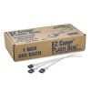 EZ CRIMP PLASTIC CASH BAG SEALS, UNNUMBERED, BLK, 250/BOX