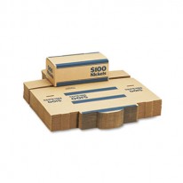CORRUGATED CARDBOARD COIN TRANSPORT BOX, LOCK, BLUE, 50 BOXES/CARTON