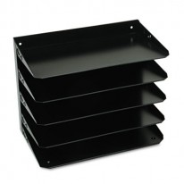 STEELMASTER MULTI-TIER HORIZONTAL LEGAL ORGANIZERS, FIVE TIER, STEEL, BLACK