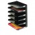 STEELMASTER MULTI-TIER HORIZONTAL LETTER ORGANIZERS, SEVEN TIER, STEEL, BLACK