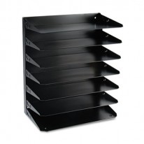 STEELMASTER MULTI-TIER HORIZONTAL LEGAL ORGANIZERS, SEVEN TIER, STEEL, BLACK