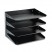 STEELMASTER MULTI-TIER HORIZONTAL LETTER ORGANIZERS, FOUR TIER, STEEL, BLACK