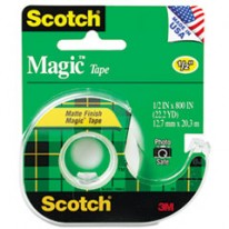 MAGIC TAPE W/REFILLABLE DISPENSER, 1/2