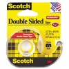 665 DOUBLE-SIDED OFFICE TAPE W/HAND DISPENSER, 1/2