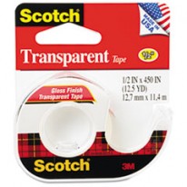 TRANSPARENT TAPE IN HAND DISPENSER, 1/2
