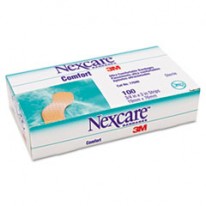 NEXCARE COMFORT STRIP BANDAGES, BEIGE, 3/4 X 3, 100/BOX