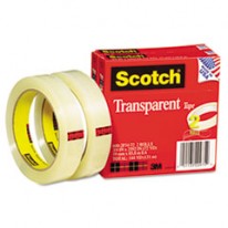 TRANSPARENT TAPE 600-2P34-72, 3/4