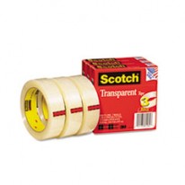 TRANSPARENT TAPE 600-72-3PK, 1