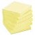 RECYCLED NOTES, 3 X 3, CANARY YELLOW, 12 100-SHEET PADS/PACK