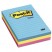 ULTRA COLOR NOTES, 4 X 6, LINED, THREE COLORS, 3 100-SHEET PADS/PACK